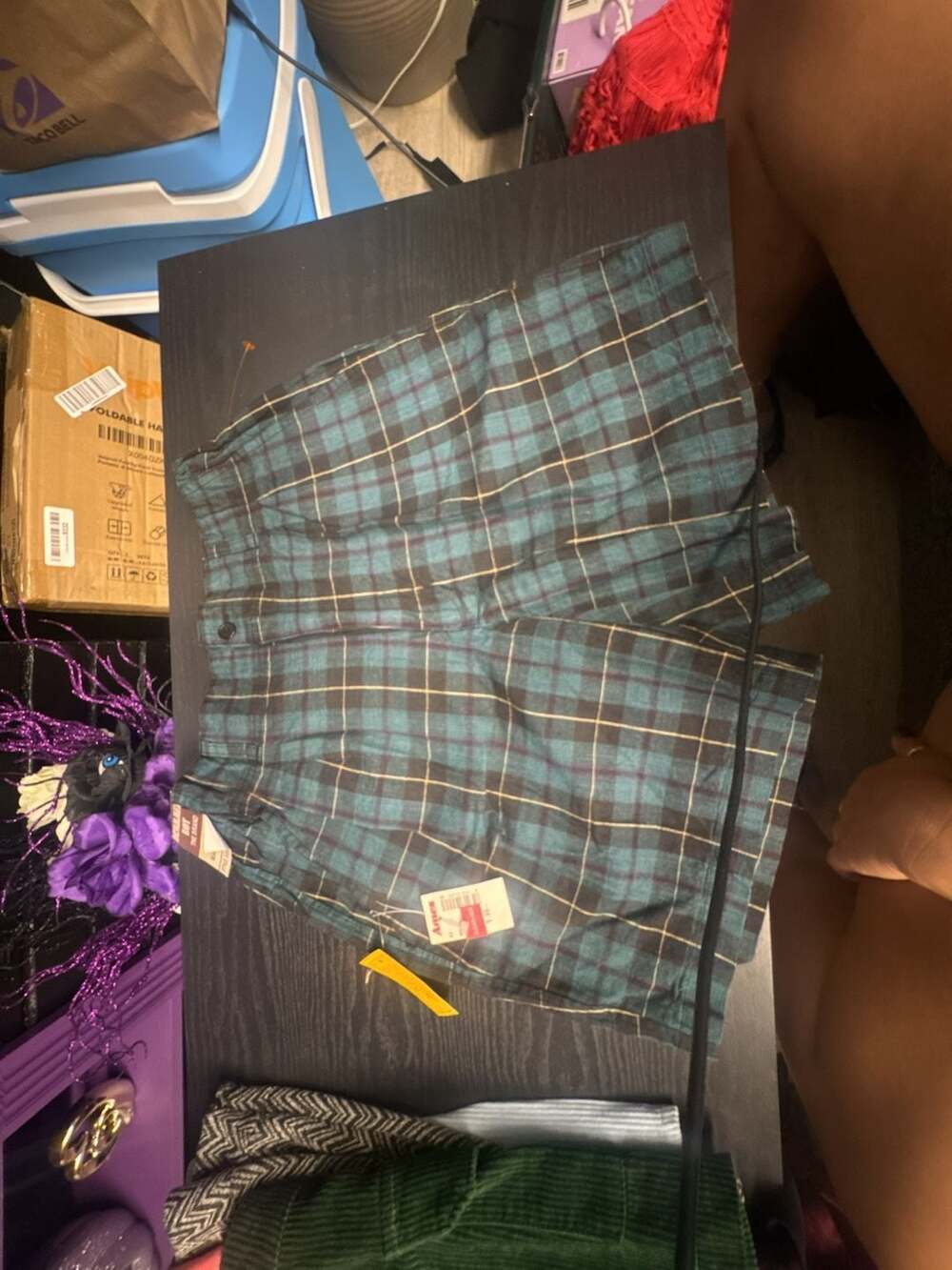 Drummer Boy Collection Vintage Plaid Shorts